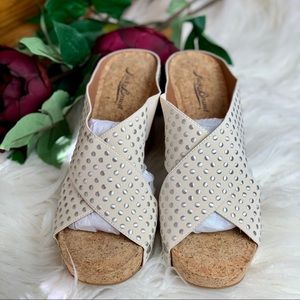 Lucky Brand Miller Wedge Sandals Women’s Sz 8